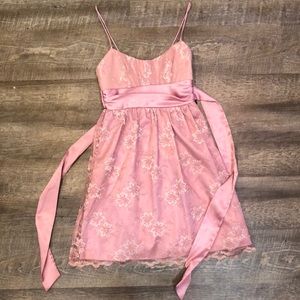 Pink lace formal dress, Rampage